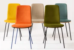 Krzesło welurowe pomarańczowe VINGE