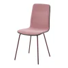 Krzesło welurowe pudrowy róż VINGE