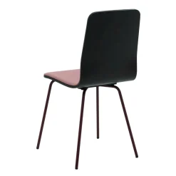 Krzesło welurowe pudrowy róż VINGE