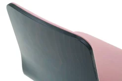 Krzesło welurowe pudrowy róż VINGE