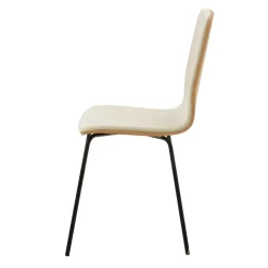 Krzesło welurowe szarobeżowe VINGE