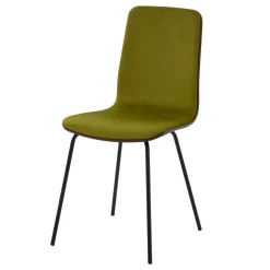 Krzesło welurowe zielone VINGE