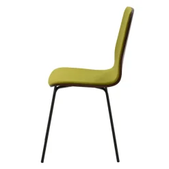 Krzesło welurowe zielone VINGE