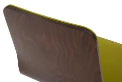 Krzesło welurowe zielone VINGE