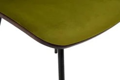 Krzesło welurowe zielone VINGE