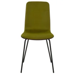 Krzesło welurowe zielone VINGE