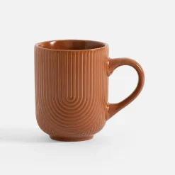 Kubek ceramiczny brązowy PAPILAR 310 ml