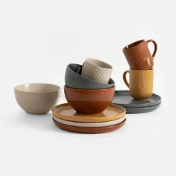 Kubek ceramiczny brązowy PAPILAR 310 ml