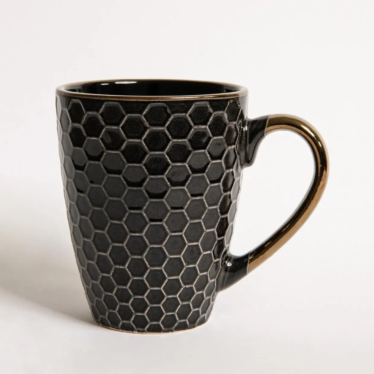 Kubek ceramiczny czarny BRESCA 360 ml