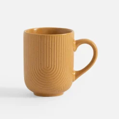 Kubek ceramiczny musztardowy PAPILAR 310 ml