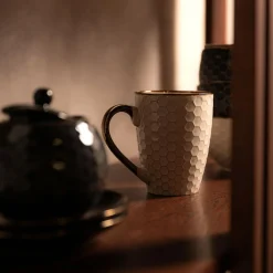 Kubek ceramiczny plaster miodu BRESCA 360 ml