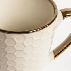 Kubek ceramiczny plaster miodu BRESCA 360 ml