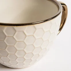 Kubek ceramiczny plaster miodu BRESCA JUMBO 440 ml