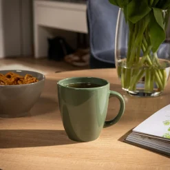 Kubek ceramiczny zielony 310 ml