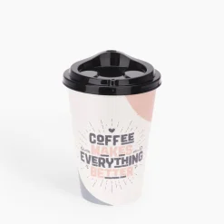 Kubek do kawy z pokrywką 500 ml MIX