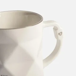 Kubek geometryczny biały 390 ml