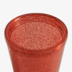 Kubek plastikowy ze słomką czerwony 500 ml