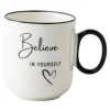 Kubek porcelanowy BELIEVE YOURSELF 320 ml
