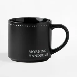 Kubek porcelanowy czarny 490 ml