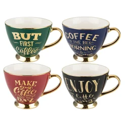 Kubek porcelanowy na nóżce ANGELLO 350 ml MIX