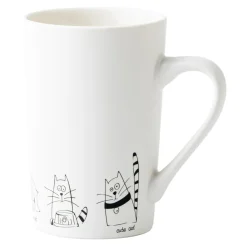 Kubek porcelanowy w koty ANIMAL 380 ml