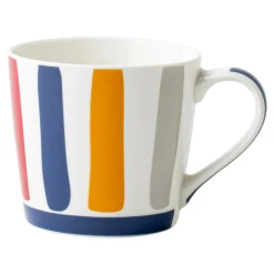Kubek porcelanowy w paski 380 ml