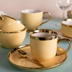 Kubek porcelanowy wanilia AURORA GOLD 300 ml
