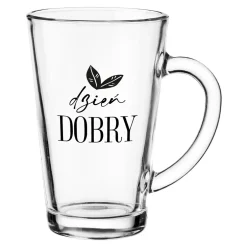 Kubek szklany z uchem IWO 300 ml