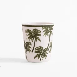 Kubek z melaminy palmy 10,5x9 cm MIX