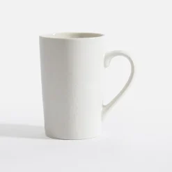 Kubek z roślinnym tłoczeniem biały 380 ml