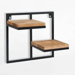 Kwietnik wiszący loftowy 2 półki LENS