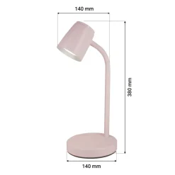 Lampa biurkowa LED różowa ORO VERO