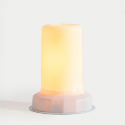 Lampa dekoracyjna LED biała CANDLE