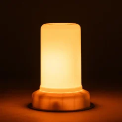 Lampa dekoracyjna LED biała CANDLE