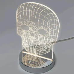 Lampa dekoracyjna LED czaszka SKULL