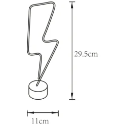 Lampa dekoracyjna LED czerwona LIGHTNING