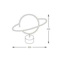 Lampa dekoracyjna LED NEON PLANET
