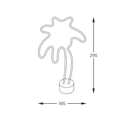 Lampa dekoracyjna LED PALM TREE