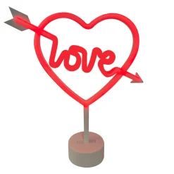 Lampa dekoracyjna LED serce czerwona LOVE