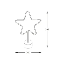 Lampa dekoracyjna LED STAR
