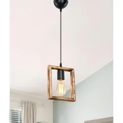 Lampa drewniana wisząca ATRIA