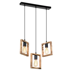 Lampa drewniana wisząca listwa ATRIA 3