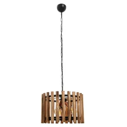Lampa drewniana wisząca rustykalna AHLAT 37 cm