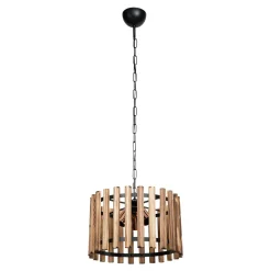 Lampa drewniana wisząca rustykalna AHLAT 37 cm