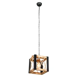 Lampa drewniana wisząca sześcian FARAH 20 cm