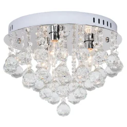 Lampa glamour z wiszącymi ozdobami