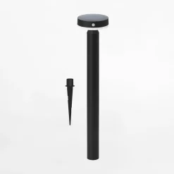 Lampa ogrodowa solarna czarna CARLI