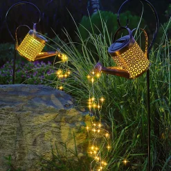 Lampa outdoorowa solarna LED IP44 miedziana KONEWKA