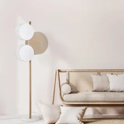 Lampa podłogowa boho abażur PULSE