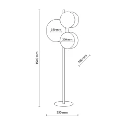 Lampa podłogowa boho abażur PULSE